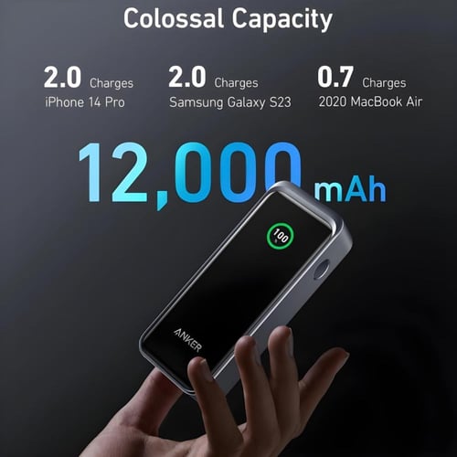 انكر | برايم بطارية متنقلة بسعة 12 الف ملي امبير ب...