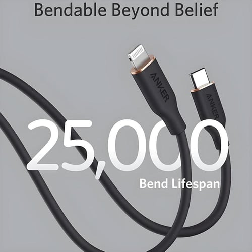 انكر | سلك فلو تايب سي ايفون 0.9 متر - الوان متعدد...