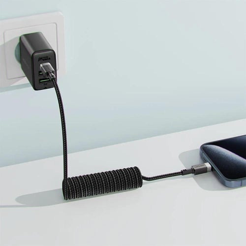 ايس فاست | سلك تايب سي 1.2 متر قماش اسود