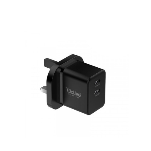 اكتيف | شاحن جداري منفذين تايب سي بقوة 35 واط