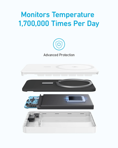 انكر | 334 بطارية متنقلة مغناطيس لاسلكي بسعة 10 ال...