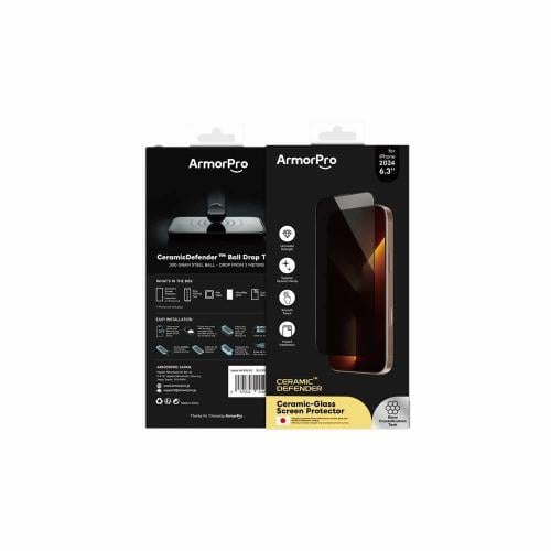 ارمو برو | حماية شاشة خصوصية زجاجية ايفون 16 برو -...