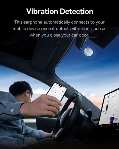 بيسوس | سماعة بلوتوث اذن واحدة C-Mic CM10 Smart -...