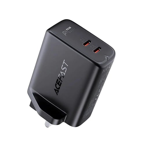 ايس فاست | A12 شاحن جداري بقوة 40 واط منفذين تايب...