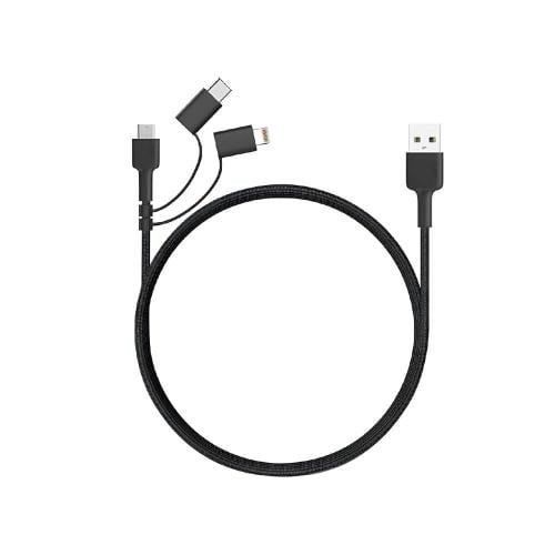 أوكي | سلك قماشي 3 في 1 لايتننق ، تايب سي ، مايكرو...