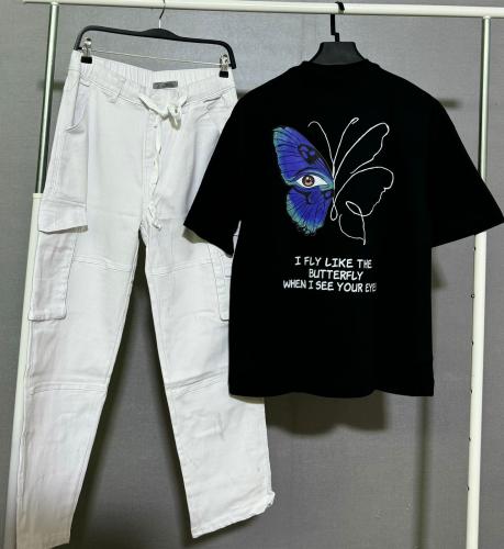 طقم اوفر سايز يقصة واسعه #2177