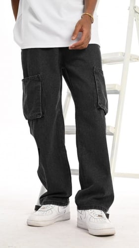 جينز اوفر سايز بجيوب #10