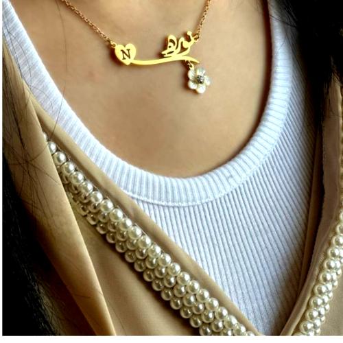 سلسال بالاسم والحرف وره صدف متجر DARA