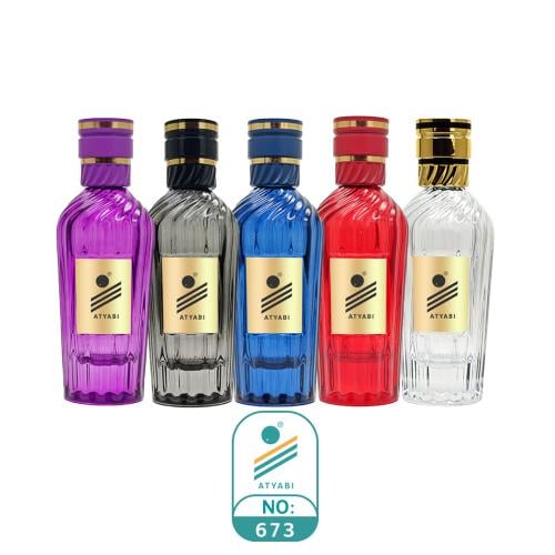 زجاجة عطر رقم 673 ملون من اطيابي