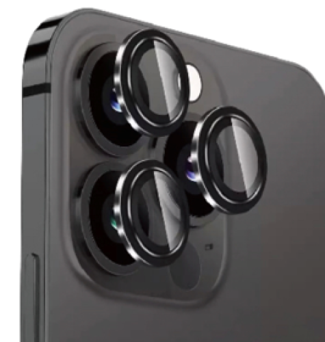 واقي عدسة كاميرا ايفون من الألومنيوم والزجاج المقو...