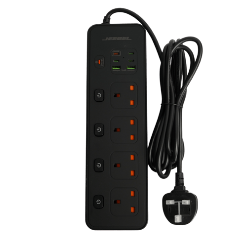 توصيلة كهرباء فولتكس جيبل | بقدرة 3250 واط 4 مقابس...