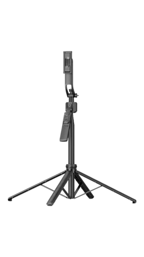 عصا سيلفي - حامل تصوير ذكي بتتبع الوجه AI 360° وقا...