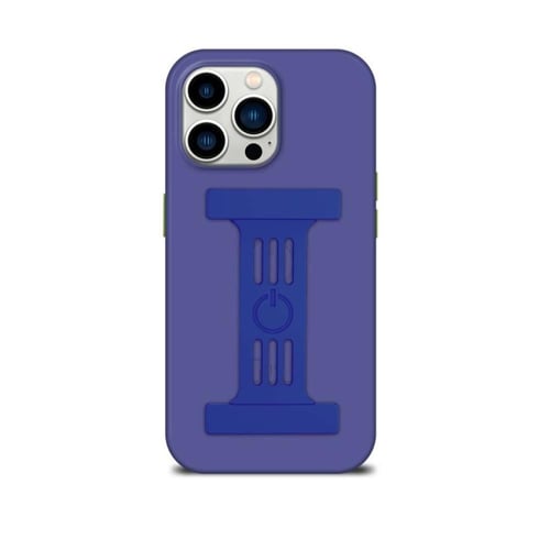 جراب قوي بنفسجي مع حزام لهاتف آيفون