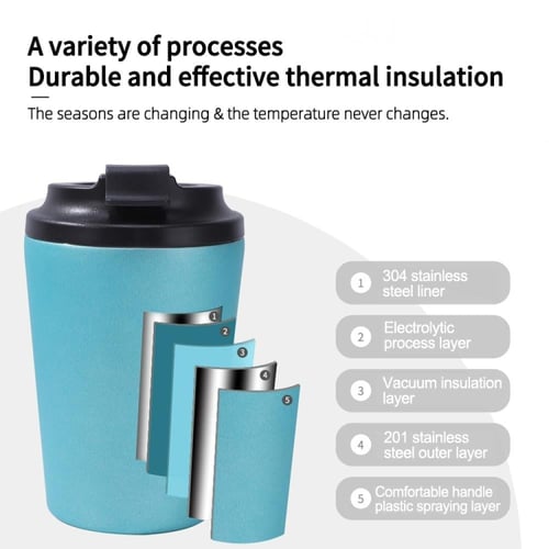 كوب حراري تكنل مصنوع من ستانلس ستيل مانع للتسرب –...