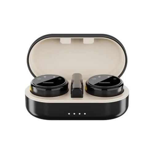 بورودو - ميكروفون لاسلكي مزدوج من Porodo مع علبة ش...