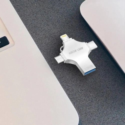 قرين ليون - فلاش درايف نقل بيانات 4 في 1 سعه 256 ق...