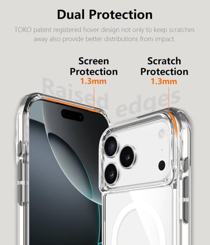 هيلمت - كفر حماية شفاف الايفون 17 برو