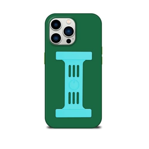 جراب حماية جوي متين بلون أخضر وطني لجهاز آيفون 14...