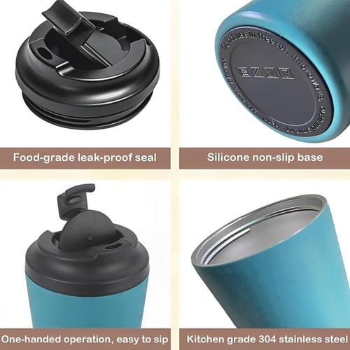 كوب حراري تكنل مصنوع من ستانلس ستيل مانع للتسرب –...