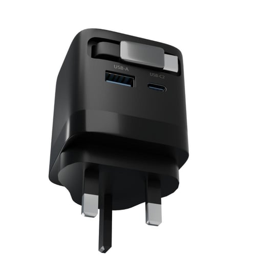 شاحن جداري سريع JEEBEL GaN 65 واط بمنفذين USB-A و...