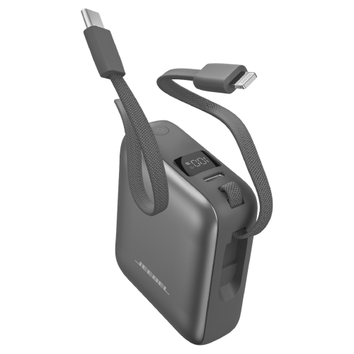 باور بانك جيبل 10000mAh مع شحن سريع 22.5W وكابل مد...