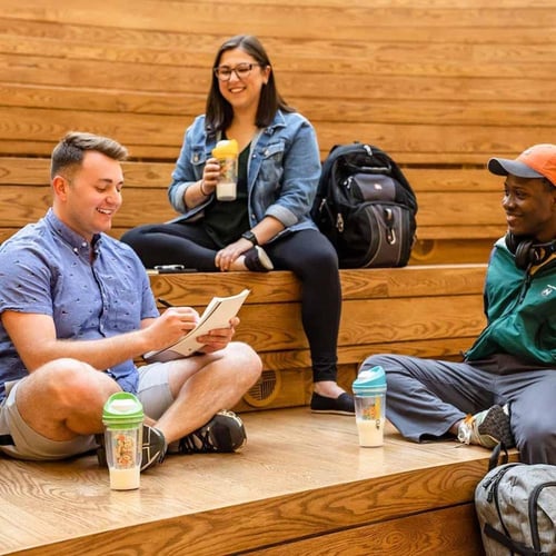 كوب إفطار TIKNAL CrunchMug محمول – كرانش كب للحبوب...