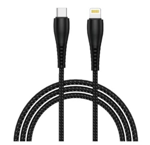 كابل شحن ايفون سريع Type-C مضفر نايلون - متين، مقا...