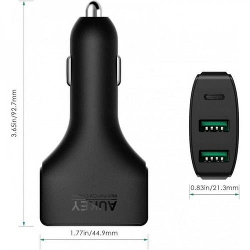 اوكي - شاحن سياره بمنفذين USB ومنفذ pd