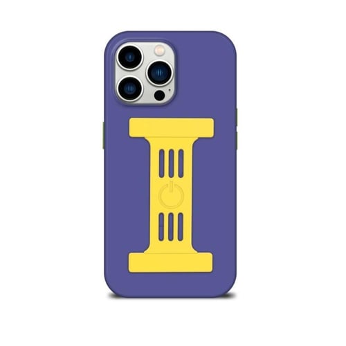 جراب قوي بنفسجي مع حزام لهاتف آيفون