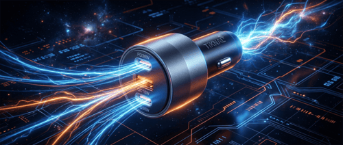 شاحن سيارة تكنل PD بقدرة 65 واط – شحن سريع لثلاثة...