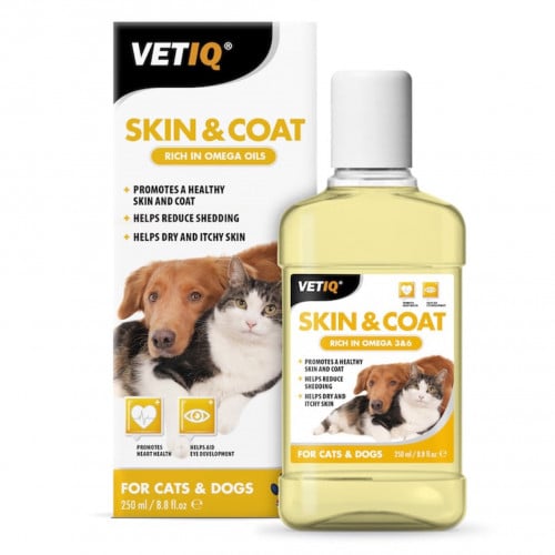زيت للعناية بالشعر والجلد للقطط والكلاب