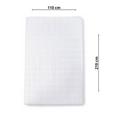 احرام قطن فاخر منقش مربعات م/110×210 - 1200جرام