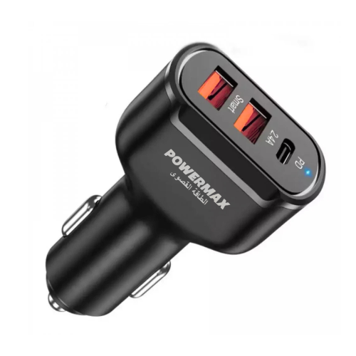 شاحن سيارة بثلاثة منافذ USB - PD موديل MX26