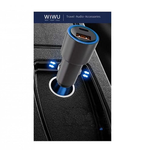 WIWU - شاحن سيارة منفذين PD+USB بقوة 38 واط م/ PC1...
