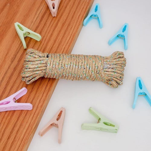 طقم حبل غسيل مع 20 مشبك م/ TC2063