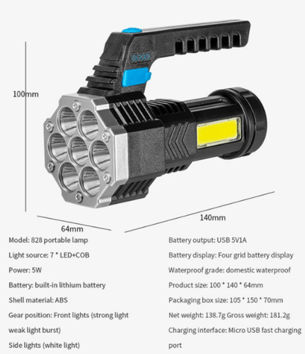 كشاف مصباح يدوي عالي الجودة قوي في الهواء الطلق WO...