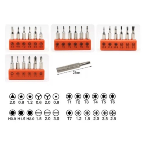 طقم مفكات احترافي متعدد الاستخدام 28 قطعة م/TC2503