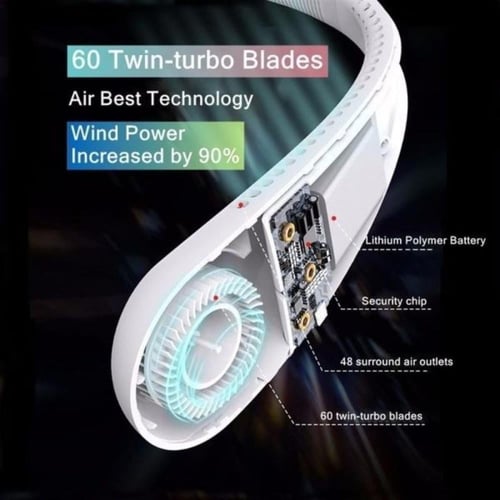 مروحة رقبة قابلة للشحن