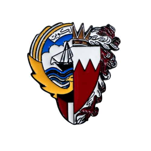 بحريني كويتي ملصق معدن 3M