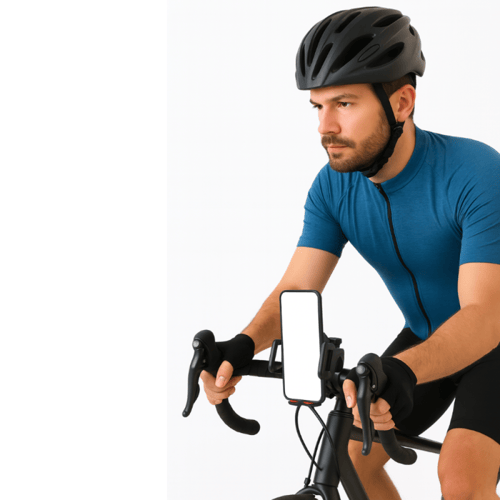 2 حامل جوال للدراجات الهوائية مخصص للقيادة الآمنة