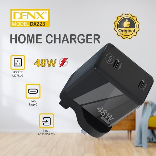 شاحن جداري سريع 48 واط من DENX م/ DX223