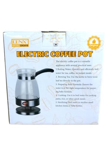 غلاية قهوة كهربائية ستانلس ستيل 600 واط من DENX م/...