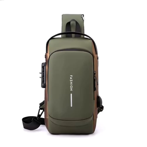 شنطة كتف مضادة للسرقة خفيفة الوزن وانيقة مع منفذ ش...