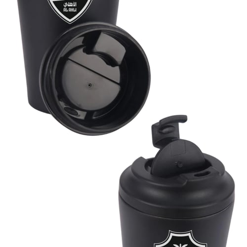 2 مق الأهلي الجديد اسود – كوب قهوة حراري أنيق لعشا...