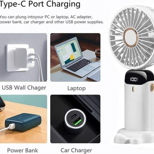 DENX - مروحة محمولة بخمس سرعات م/DX2611 ماركة دينك...