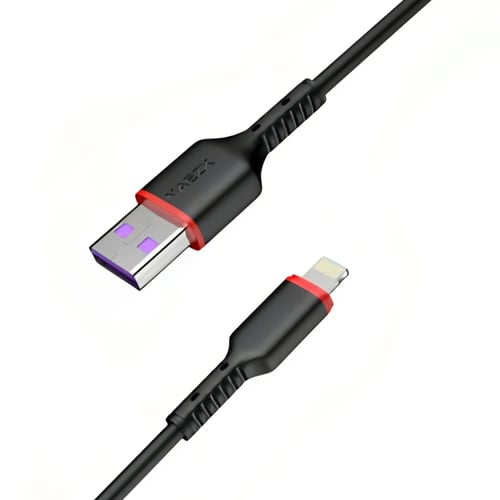 2 كيبل ايفون لايتنينج USB نوع ربل 1.2 متر ماركة نا...