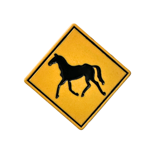 لافتة خيل ملصق معدن 3M