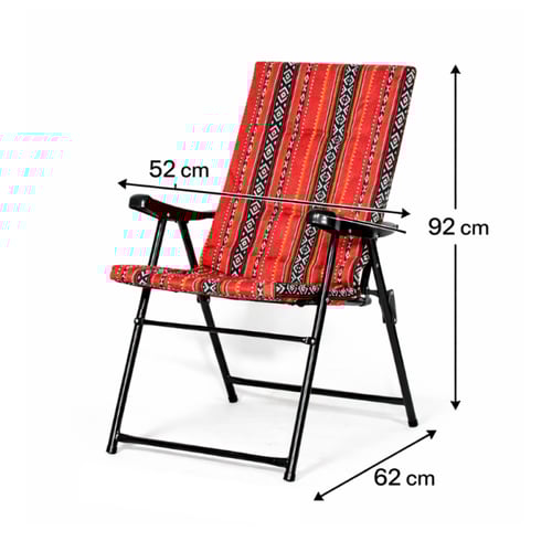 كرسي رحلات قابل للطي سدو اصلي مريح وفاخر لون احمر...