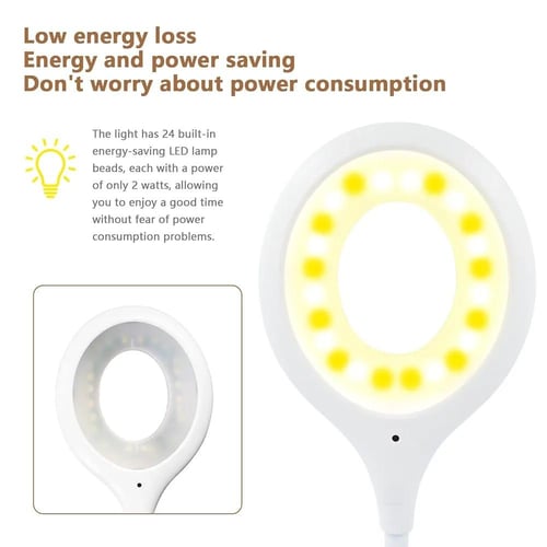 مصباح مكتبي ذكي بإضاءة ثلاثية الألوان USB