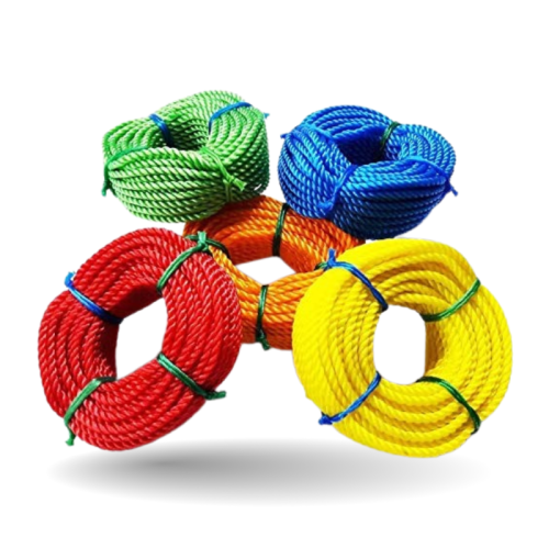 حبل غسيل بلاستيك متعدد الألوان 9 ملي